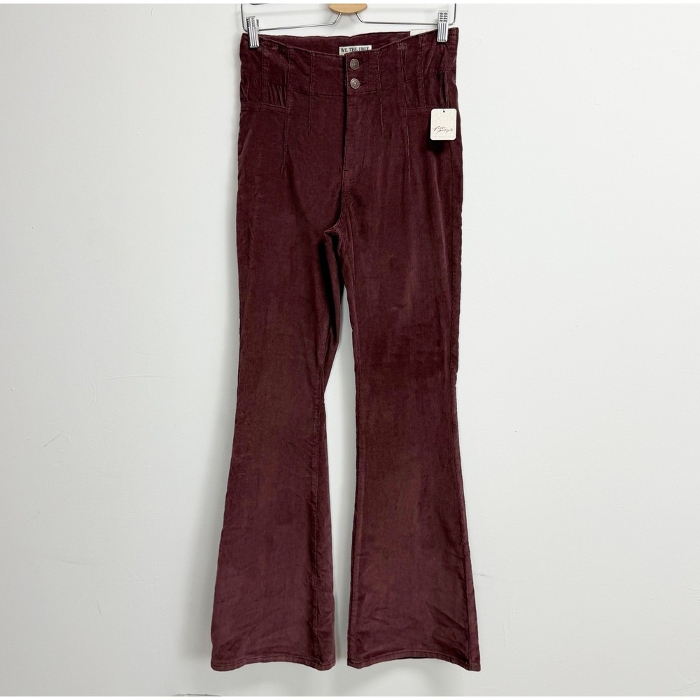 We The Free People Pants Womens 27 Brown Jayde Cord High Rise Corduroy NWT